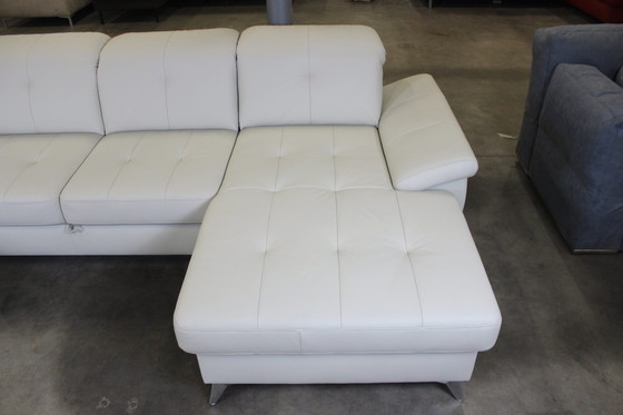 Image 1 of Leder Sofa U-Sofa Met Slaapfunctie Opbergruimte En Verstelbare Hoofdsteunen Leder Sofa Bed Sofa Bank