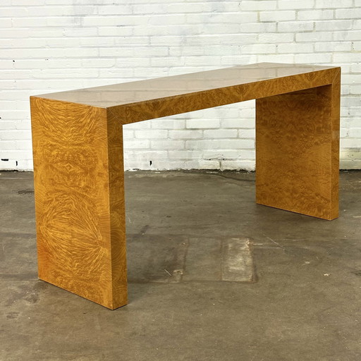 Console Tafel Met Burlwood Van Selva