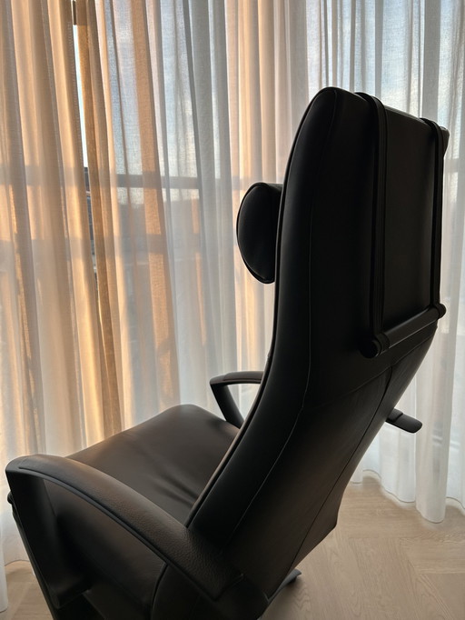 Jori Relaxfauteuil In Lipano Leder Black Edition