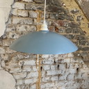 Vintage hanglamp uit de jaren 80, blauw-mauve kleur, DELMAS, Frankrijk