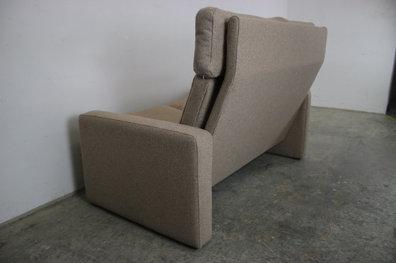 Image 1 of Cor Conseta tweezitsbank grijs effen stof bank hoge rugleuning nieuw.