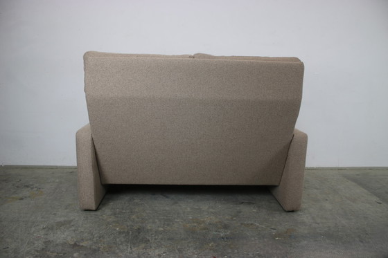 Image 1 of Cor Conseta tweezitsbank grijs effen stof bank hoge rugleuning nieuw.