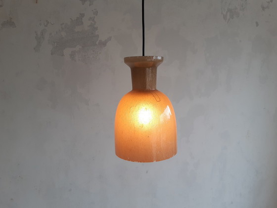Image 1 of Raak Holland B-1203 Zandkleurige Opaline Glazen Hanglamp