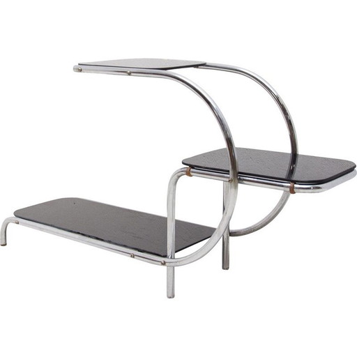 Vintage Bauhaus plantenstandaard model 715 van Emile Guillot, jaren 1930