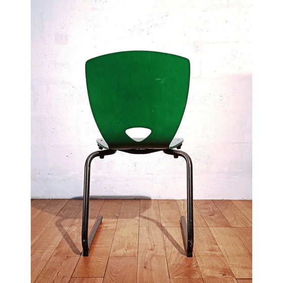 Image 1 of Groene vintage kantinestoel