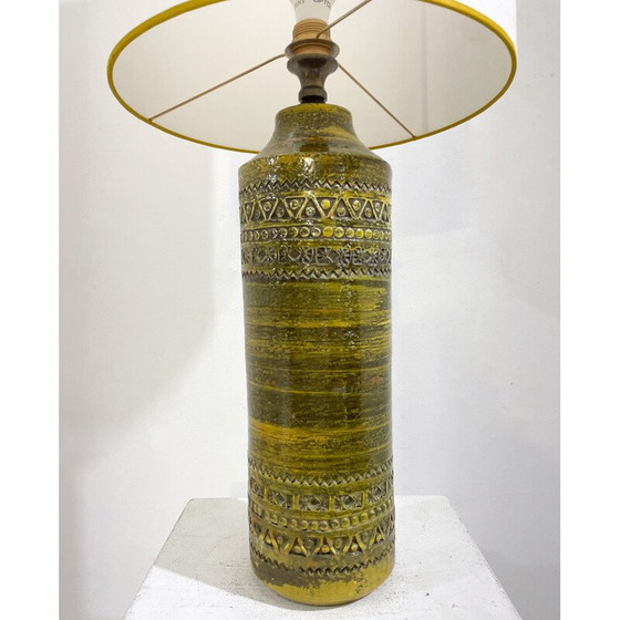 Image 1 of Vintage Bitossi bureaulamp in groen keramiek, Italië