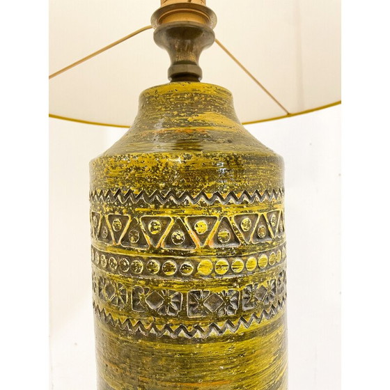 Image 1 of Vintage Bitossi bureaulamp in groen keramiek, Italië