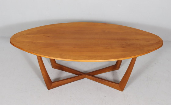 Image 1 of Elliptische/ovale salontafel van Kondor Möbel, Duitsland, 1960