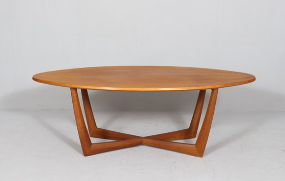 Image 1 of Elliptische/ovale salontafel van Kondor Möbel, Duitsland, 1960