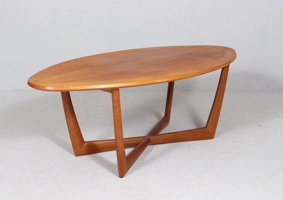 Image 1 of Elliptische/ovale salontafel van Kondor Möbel, Duitsland, 1960