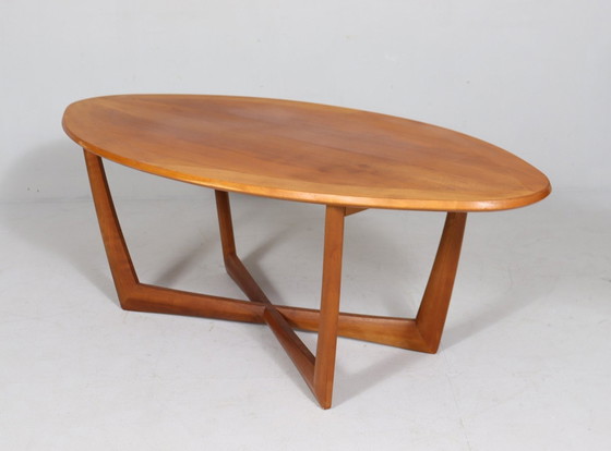 Image 1 of Elliptische/ovale salontafel van Kondor Möbel, Duitsland, 1960