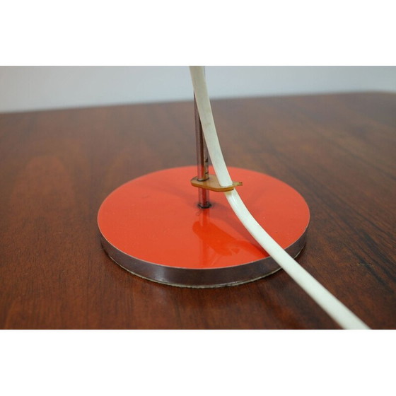 Image 1 of Vintage tafellamp voor Lidokov in rood metaal 1960