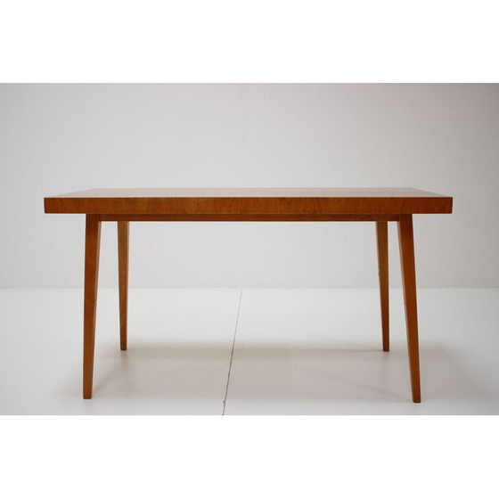 Image 1 of Vintage walnoten salontafel, Tsjecho-Slowakije 1960