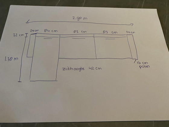 Image 1 of Elektrische Verstelbare Bank (3 Meter)Van Poppels Meubelhuis