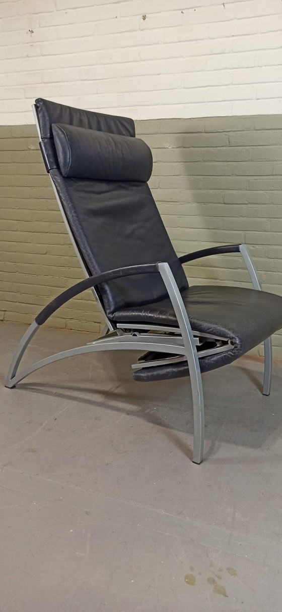 Image 1 of Interprofil 'Pax' leren fauteuil fauteuil