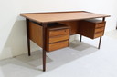Vintage bureau Peter Løvig Nielsen - Deens Design, teak, jaren '60