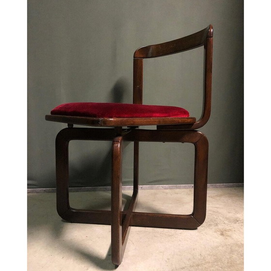 Image 1 of Set van 4 vintage eetkamerstoelen, Italië 1960