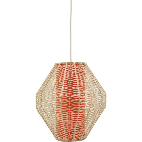 Image 1 of Vintage oranje hanglamp uit Denemarken