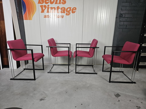 Vintage Eetkamer Stoelen, 4 Stuks