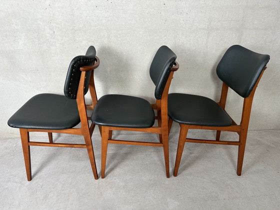 Image 1 of 3x vintage stoelen - jaren 50