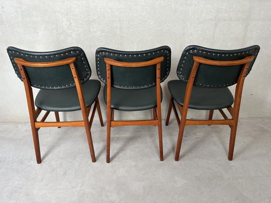 Image 1 of 3x vintage stoelen - jaren 50