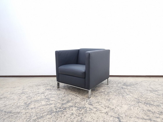 Image 1 of Knoll Foster fauteuil design fauteuil leren stoel bureaustoel leer naar Vitra