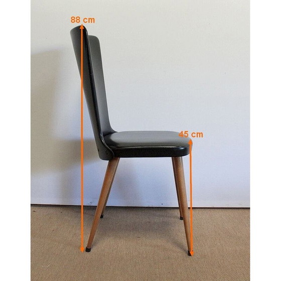 Image 1 of Set van 8 vintage Baumann Essor stoelen, 1960