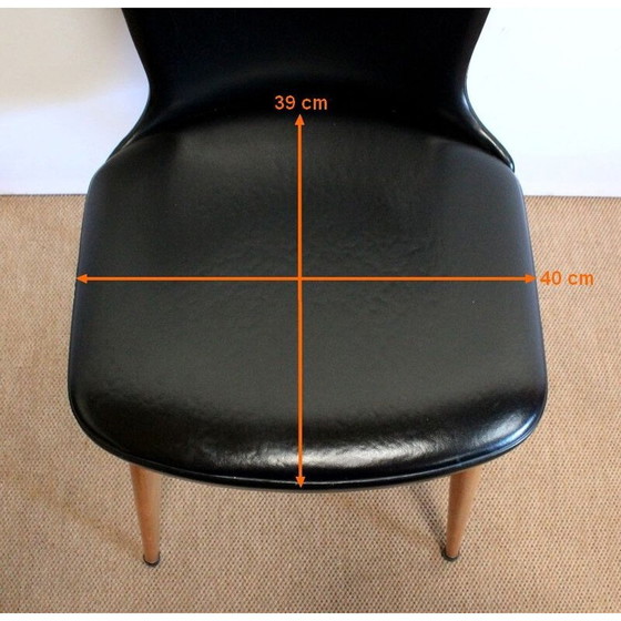 Image 1 of Set van 8 vintage Baumann Essor stoelen, 1960