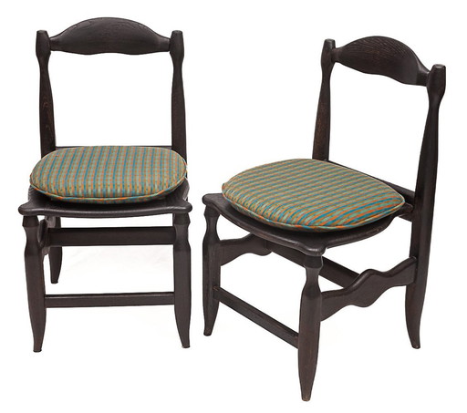 Set van 4 Stoelen Door Guillerme Et Chambron