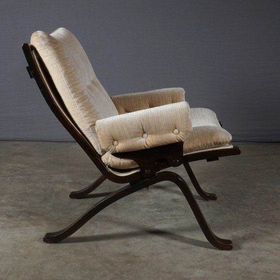 Image 1 of Midcentury Loungefauteuil – Velours - Jaren 70