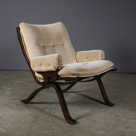 Image 1 of Midcentury Loungefauteuil – Velours - Jaren 70