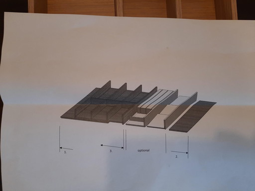 2x Pronorm  Bestekbak Hout Einbauküchen