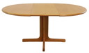 Vintage Lübke Zolling ronde eettafel verlengbaar 