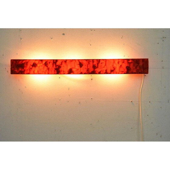 Image 1 of Vintage rode wandlamp, 1970