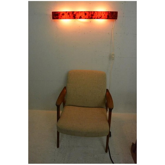 Image 1 of Vintage rode wandlamp, 1970