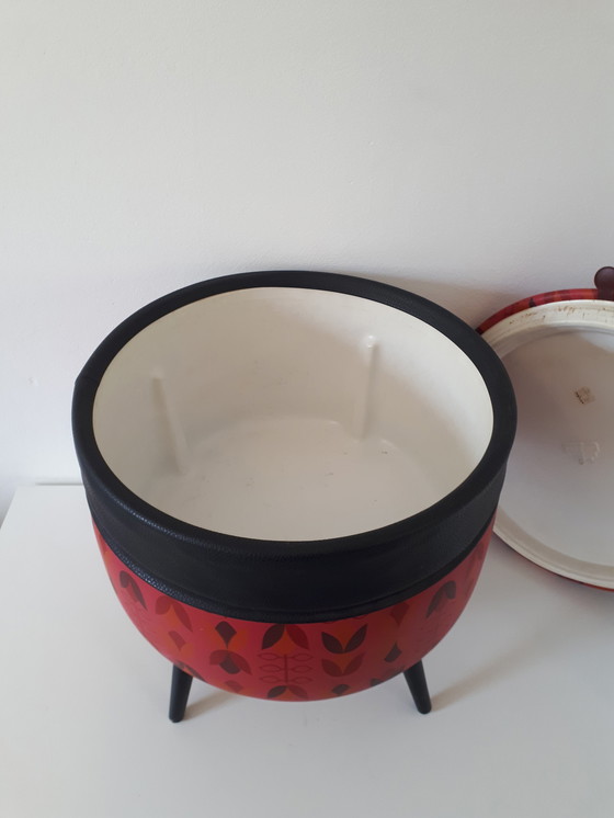 Image 1 of vintage poef fifties bijzettafel