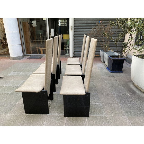 Image 1 of Set van 6 vintage Rennie stoelen van Kazuhide Takahama voor Gavina, 1972