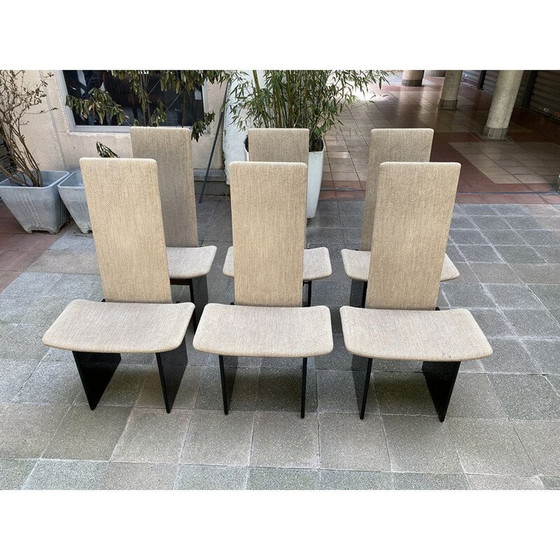 Image 1 of Set van 6 vintage Rennie stoelen van Kazuhide Takahama voor Gavina, 1972