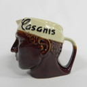 KARAF CASANIS, KERAMIEK, MOORS HOOFD, JAREN 60