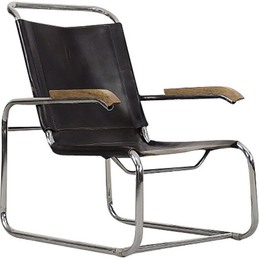 Vintage Bauhaus B35 fauteuil van Marcel Breuer voor Thonet, jaren 1930