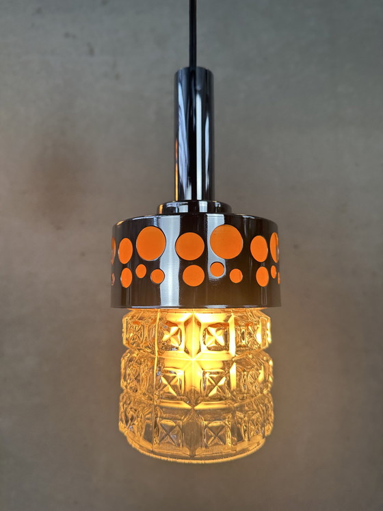 Image 1 of 2x vintage 1970’s hanglamp - Massive