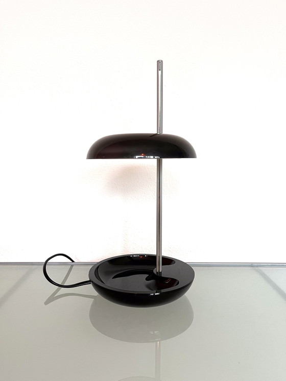 Image 1 of Vintage Ikea Zwarte Lekaryd Tafellamp Lamp