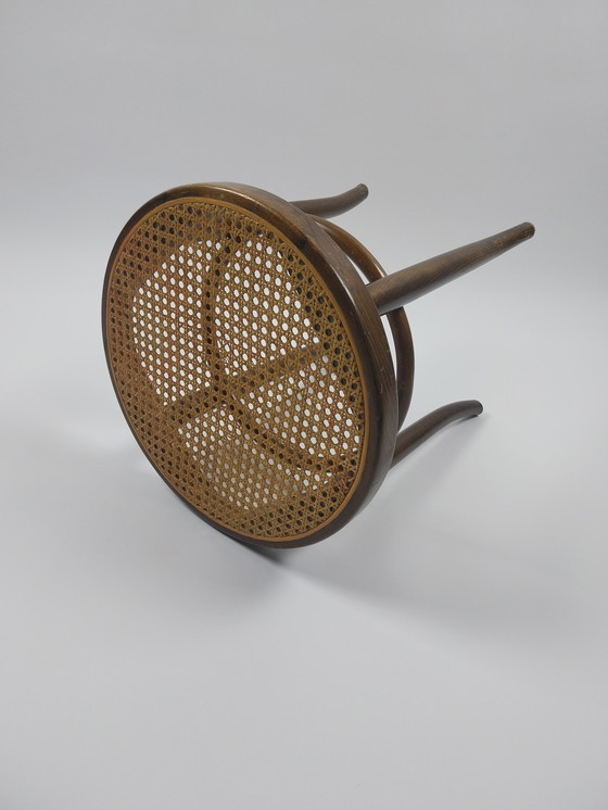 Image 1 of Vintage Bentwood Krukje Tabouret