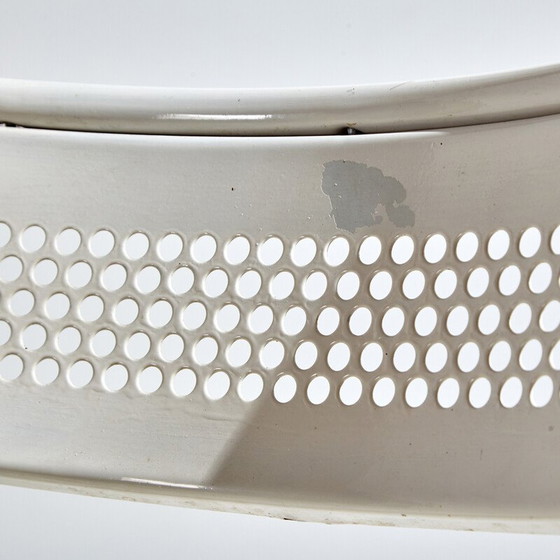 Image 1 of Vintage witte metalen klapstoel, 1980