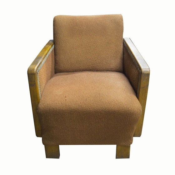 Image 1 of Mid-eeuwse Art Deco fauteuil, Centraal-Europa jaren 1930