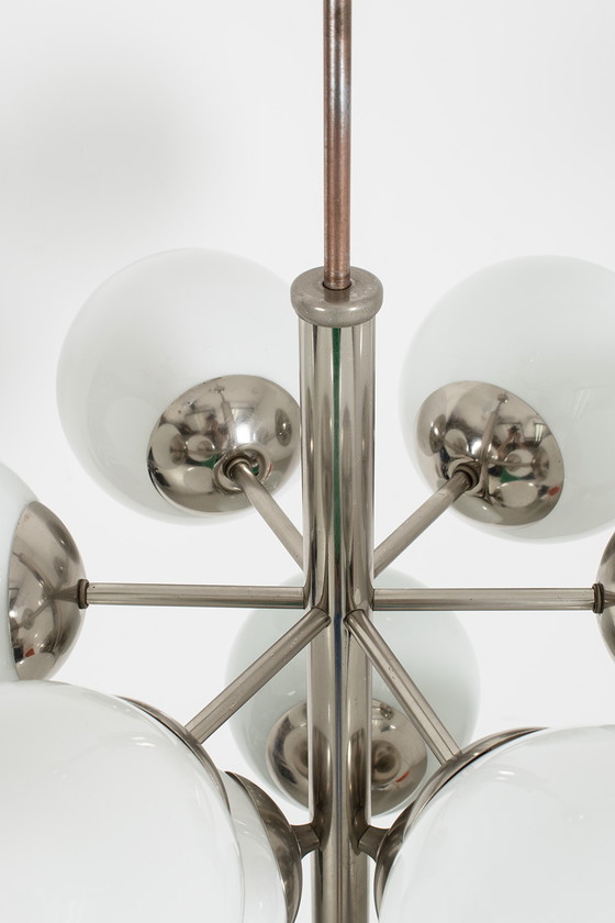 Image 1 of Chromen kroonluchter/sputnik lamp