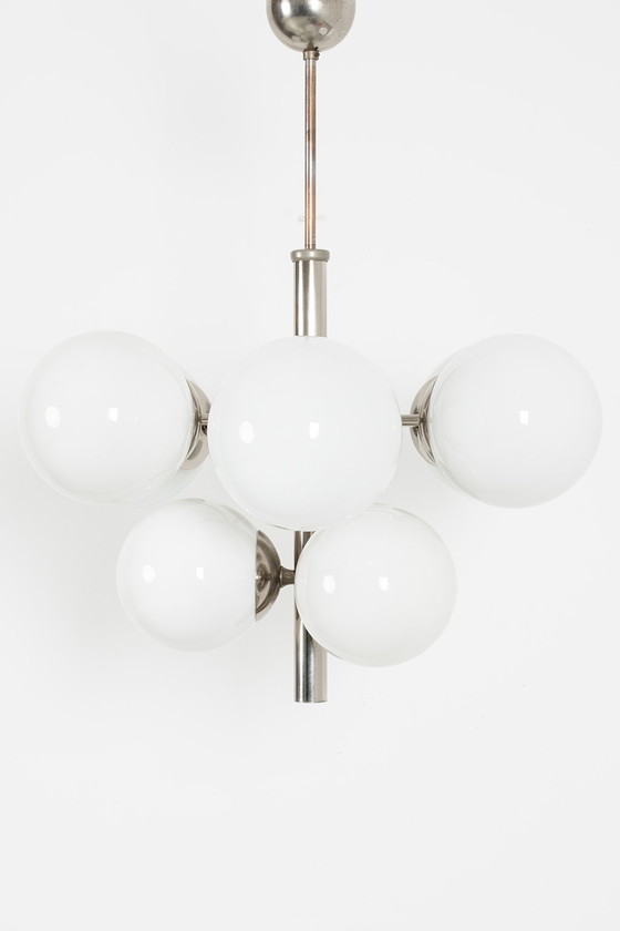 Image 1 of Chromen kroonluchter/sputnik lamp