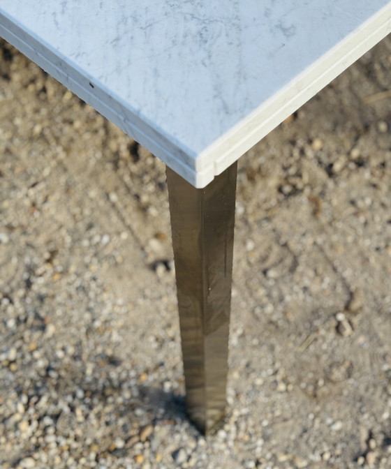 Image 1 of Office Table/ Dining Table Stainless Steel Frame With Marble Top