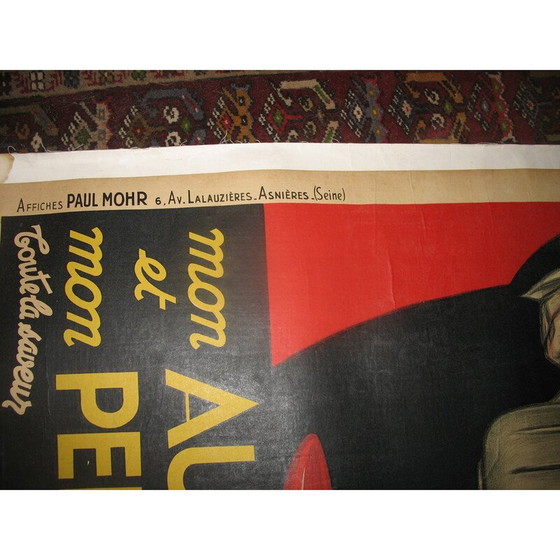 Image 1 of Vintage reclameposter "j'ai deux amours!" van Paul Mohr, 1946