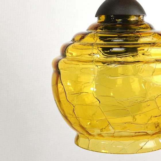 Image 1 of Vintage natriumglas hanglamp, Polen 1970